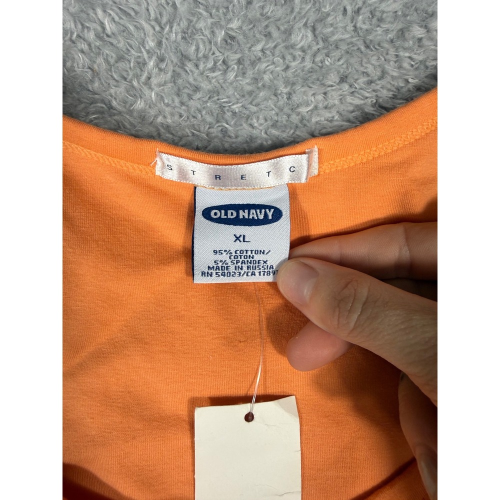 Old Navy Tank Top Women XL y2k NEW Built-in Shelf Bra Racerback Stretch Basic - Picture 2 of 9